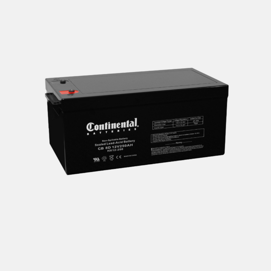 CB8D-IT Continental Battery 12V 250Ah Sealed Lead Acid Battery