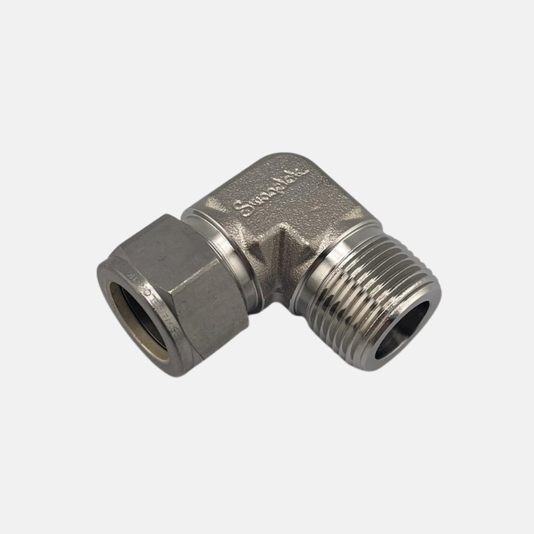 Swagelok SS-1210-2-12 Male Elbow, 3/4" Tube x 3/4" MNPT, 90°