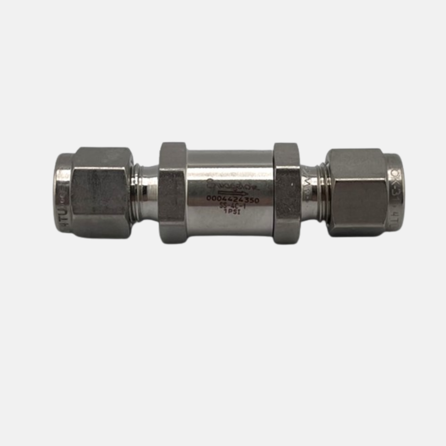 Swagelok SS-4C-1 Poppet Check Valve, 1 lb Crack, 1/4" Tube