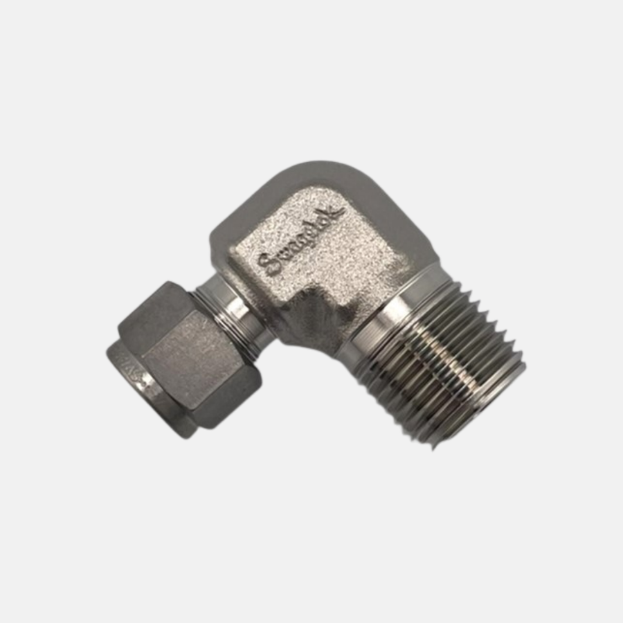 Swagelok SS-600-2-8 Male Elbow, 3/8" Tube OD x 1/2" MNPT