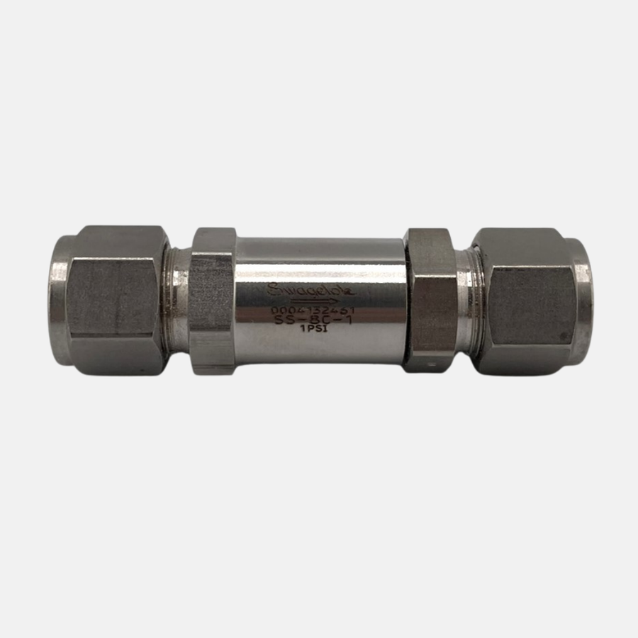 Swagelok SS-8C-1 Check Valve, 1/2" Tube, 1 psig